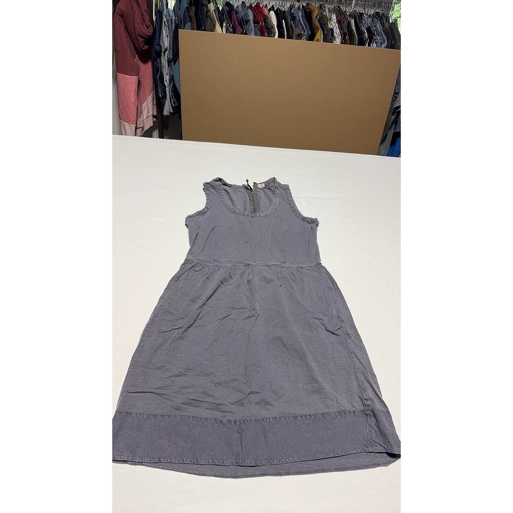 J.Crew Women Sleeveless Gray Cotton Linen Casual Dress Size S 68878